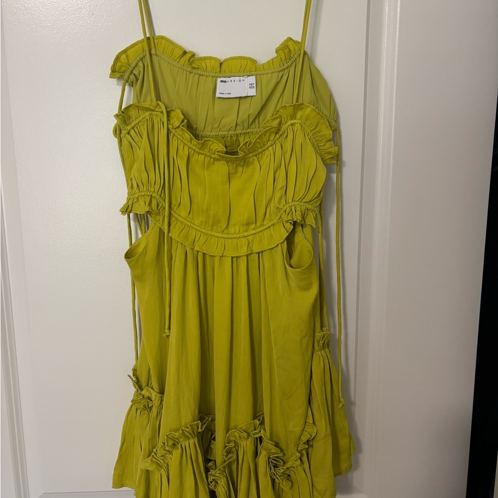 ASOS Chartreuse Mini Dress